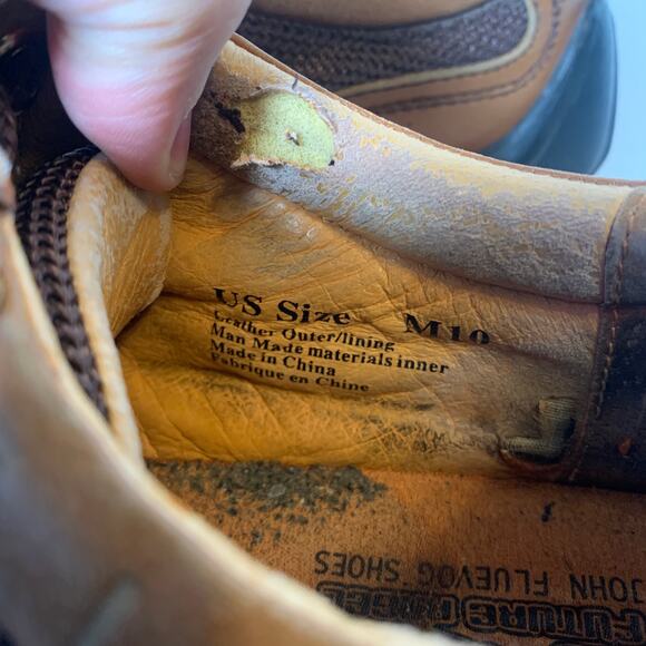 John Fluevog FUTURE ANGEL Casual Designer Sneakers Men's Size 10 M Brown - Picture 4 of 9